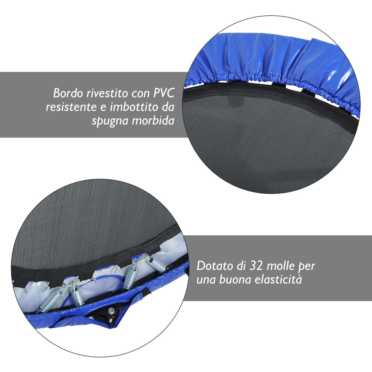 easycomfort easycomfort trampolino tappetino elastico fitness pieghevole 96 5x22 5cm ean 8054144131856