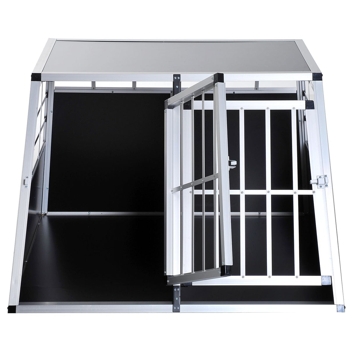 easycomfort easycomfort trasportino per cane in alluminio con parete mobile e chiusura 104x91x69cm ean 8055776914220