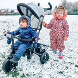 easycomfort easycomfort triciclo passeggino 2 in 1 pieghevole per bambini 18 mesi con maniglione