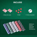 easycomfort easycomfort valigetta poker professionale in alluminio set poker con 500 fiches e 2 mazzi per texas holdem e blackjack ean 8054111844055