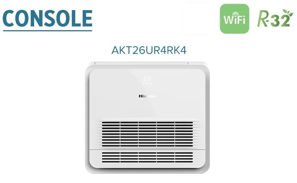 hisense climatizzatore condizionatore hisense trial split inverter serie new comfort 70009000 console akt 9000 con 3amw62u4rfa r 32 wi fi optional 799