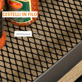 easycomfort easycomfort carrello portavivande a 3 livelli con piano dappoggio e ruote in acciaio e pp 46x34 5x76 5 cm