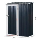 easycomfort easycomfort casetta porta attrezzi capanno in acciaio impermeabile 143cm x 89cm x 186cm ean 8055776912073