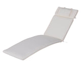 easycomfort easycomfort cuscino per sdraio lettino prendisole da giardino bianco crema 198x53x5cm ean 8054111845670