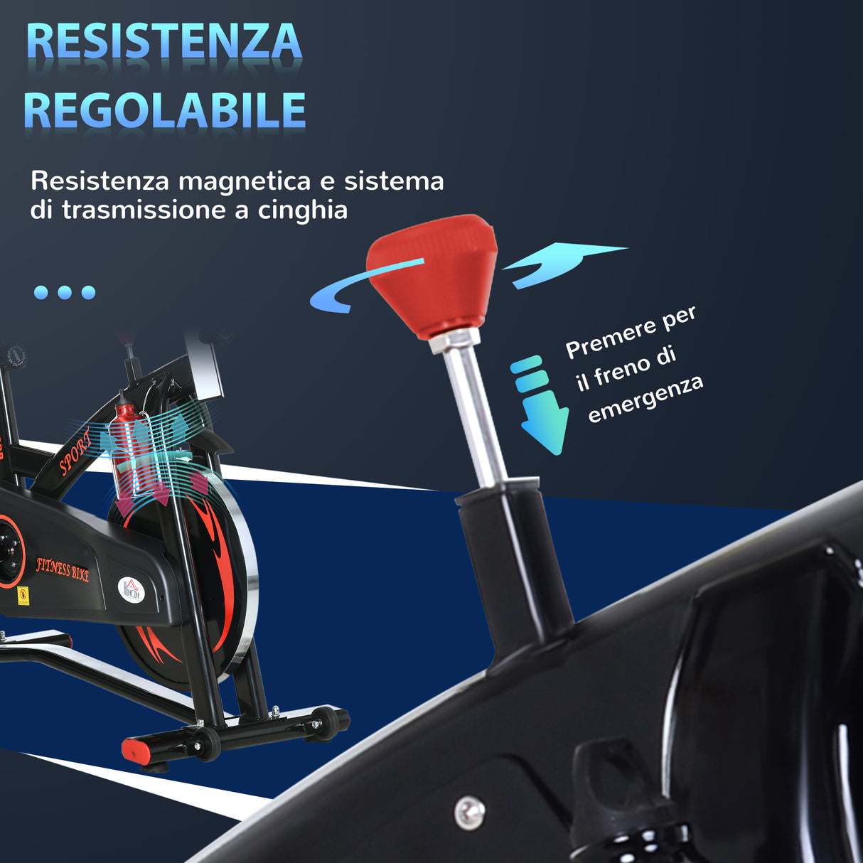 easycomfort easycomfort cyclette da camera con schermo lcd volano da 10kg e resistenza magnetica regolabile 47x120x104 5 117 cm