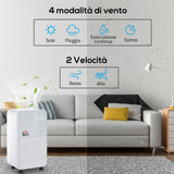 easycomfort easycomfort deumidificatore portatile da 12l 4 modalita e 2 velocita timer 24h 28x20x50 5cm bianco