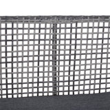 easycomfort easycomfort divano panchina da giardino a 2 posti in rattan e alluminio grigio 118 x 75 x 79 cm ean 8054144136691