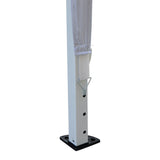 easycomfort easycomfort gazebo struttura in acciaio pieghevole rivestimento tessuto oxford bianco 3x3m ean 8054144132853