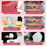 easycomfort easycomfort macchina per zucchero filato 450w con accessori 30x30x28cm rosso