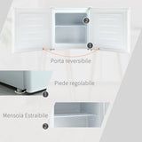 easycomfort easycomfort mini congelatore 35l con ripiano removibile e porta reversibile 47x44 2x48 8cm bianco
