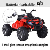 easycomfort easycomfort mini quad elettrico per bambini per esperienza di guida realistica 12v velocita massima 6kmh lettore musica mp3 luci e fanali 120x79x78 5cm