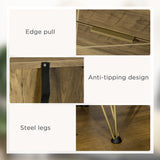 easycomfort easycomfort mobile cassettiera a 4 cassetti in legno truciolare e gambe in acciaio 48x21x79cm legno e oro