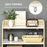 easycomfort easycomfort mobile da salotto con scaffale aperto a 2 livelli e armadietto a 2 ante in truciolato e legno di pino 58x30x93 cm