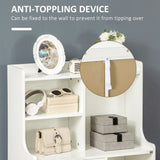 easycomfort easycomfort mobile dispensa in mdf con 2 cassetti e ripiani aperti per soggiorno ingresso e cucina 73x35x110 cm bianco