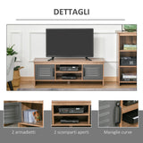 easycomfort easycomfort mobile porta tv fino 42 marrone