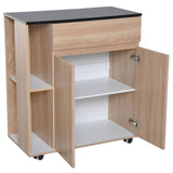 easycomfort easycomfort mobiletto da cucina con ruote cassetti armadietto legno ean 8054111847728