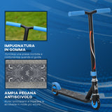 easycomfort easycomfort monopattino con freno posteriore in metallo e alluminio 64 5x37x76cm nero