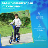 easycomfort easycomfort monopattino per bambini 5 anni altezza regolabile e doppio freno 118x55 5x85 100 5cm blu