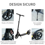 easycomfort easycomfort monopattino pieghevole per bambini fino a 14 anni con ruote luminose e manubrio regolabile su 3 livelli nero