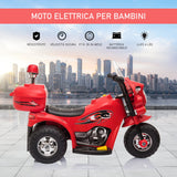 easycomfort easycomfort moto elettrica 6v per bambini 18 36 mesi con 3 grandi ruote luci e suoni realistici rosso 80x35x52cm