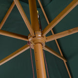 easycomfort easycomfort ombrellone parasole impermeabile in legno 2x 3x 25m verde ean 8054111843447