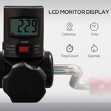 easycomfort easycomfort pedaliera per braccia e gambe da divano e poltrona con schermo lcd altezza e resistenza regolabile in acciaio 56x44 56x75 97cm nera e rossa