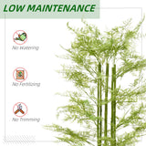 easycomfort easycomfort pianta artificiale in vaso da 155cm pianta finta in plastica per interni ed esterni verde