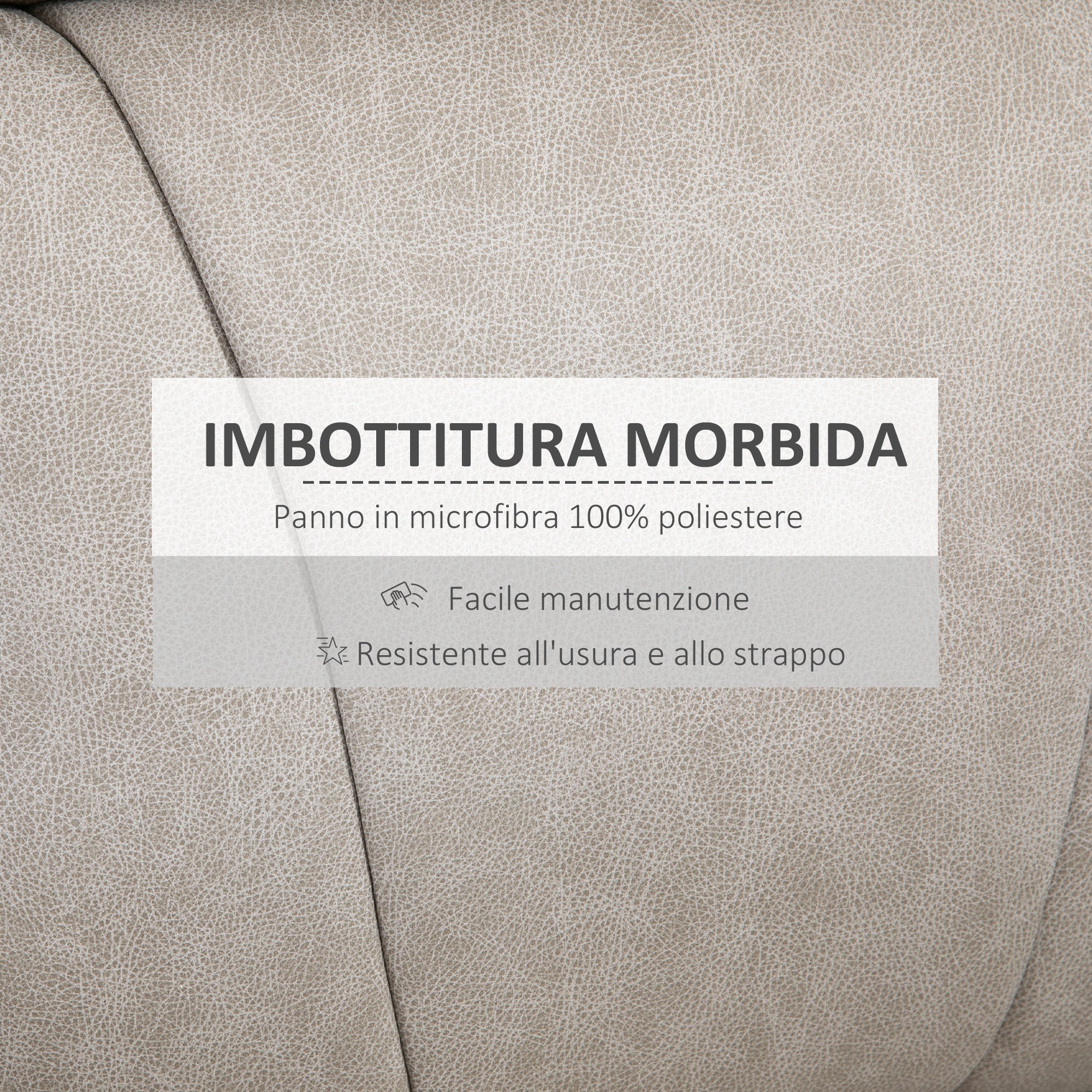 EASYCOMFORT Poltrona Relax Reclinabile Manualmente in Tessuto con  Imbottitura Extra, Grigio