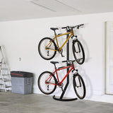 easycomfort easycomfort rastrelliera verticale portabiciclette in acciaio nero con altezza regolabile per 2 biciclette max 40 kg ean 8054111845779