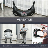 easycomfort easycomfort sacca bulgara da 15 kg per allenamento fitness in casa ufficio e palestra 72x50x18 cm nero
