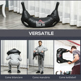 easycomfort easycomfort sacca bulgara da 20kg per allenamento fitness in casa ufficio e palestra 72x50x18 cm nero
