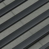 easycomfort easycomfort sedia a dondolo a 2 posti in metallo elegante con schienale decorato da esterni 102x74 5x78 cm nera