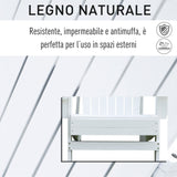 easycomfort easycomfort sedia da giardino adirondack in legno bianco 97x72 39x93cm ean 8054111840200