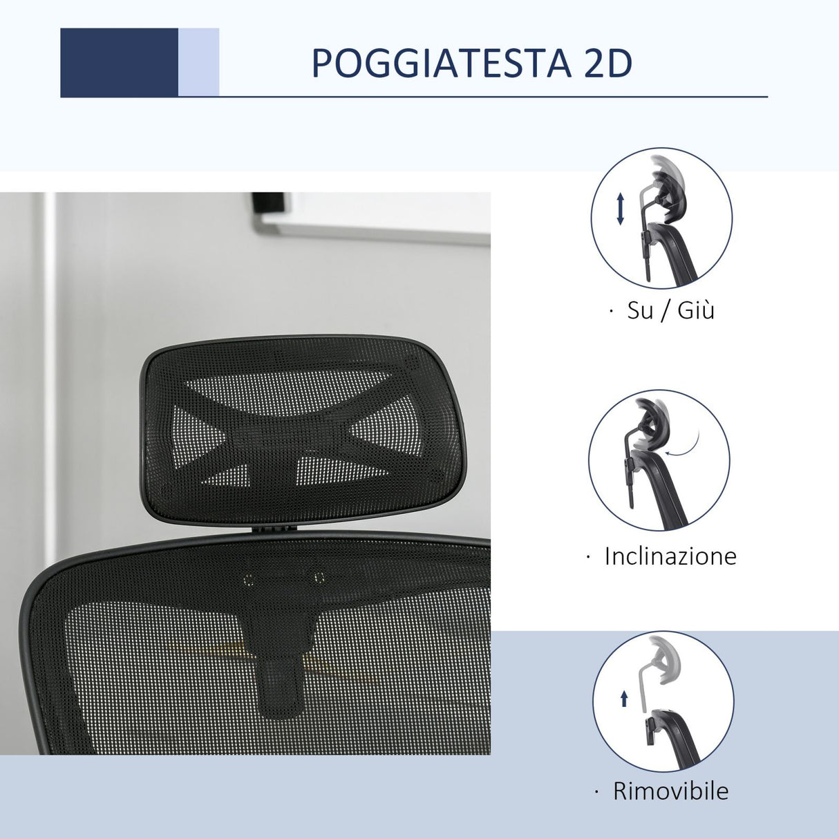 easycomfort easycomfort sedia da ufficio ergonomica girevole altezza regolabile supporto lombare e poggiatesta nero