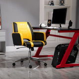 easycomfort easycomfort sedia da ufficio sedia da gaming sgabello racing ergonomica altezza regolabile girevole giallo ean 8054144136813