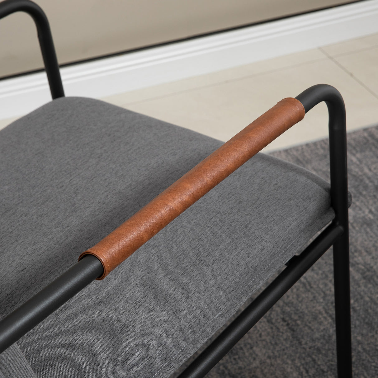 easycomfort easycomfort sedia moderna per soggiorno e camera da letto con braccioli seduta imbottita e tessuto effetto lino 65 5x85x85 cm