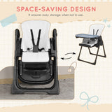 easycomfort easycomfort seggiolone pappa pieghevole per bimbi da 6 36 mesi altezza regolabile e schienale reclinabile nero e bianco