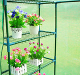 easycomfort easycomfort serra con scaffali serre agricole con tetto a spiovente in pe 143x73x195cm ean 8054111843669