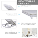 easycomfort easycomfort set 2 sdraio da giardino in pe rattan con cuscino imbottito bianco ean 8055776914060