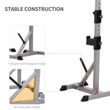 easycomfort easycomfort set 2 supporti bilanciere in acciaio con 3 ganci altezza regolabile e portata 200kg argento nero