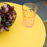 easycomfort easycomfort set 3 pezzi tavolino con sedie da giardino pieghevoli in metallo giallo ean 8054111846646