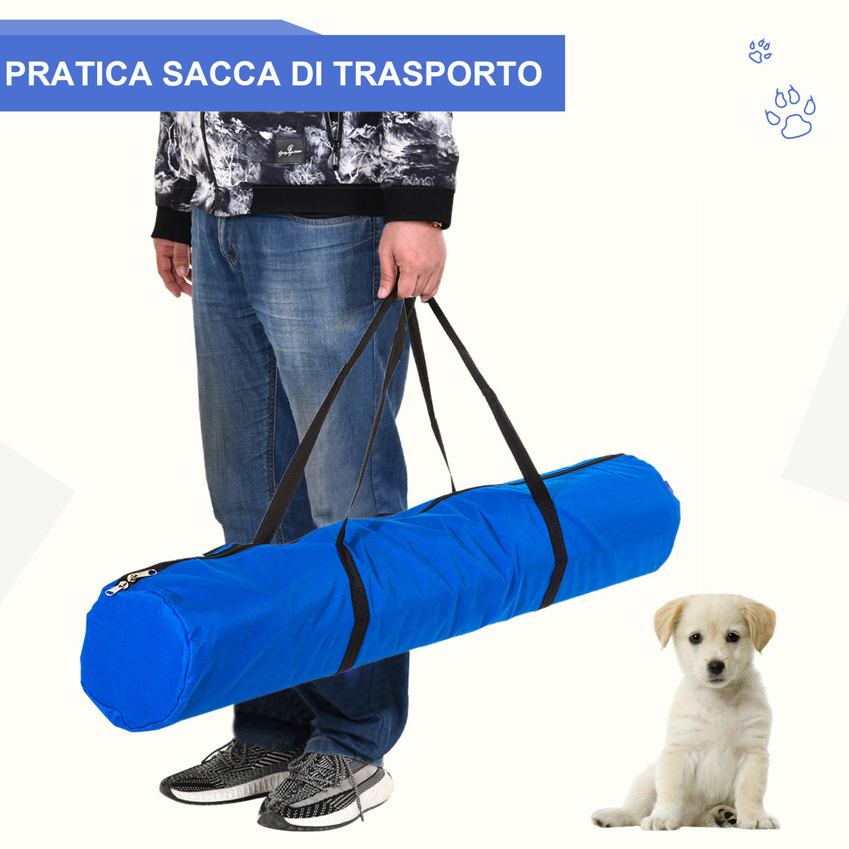 easycomfort easycomfort set agility dog per addestramento cani ostacoli da saltare e slalom sacca di trasporto