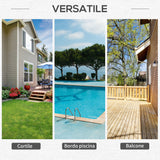 easycomfort easycomfort set mobili da giardino rattan pe da 3 pezzi 2 poltrone da esterno tavolino e cuscini nero