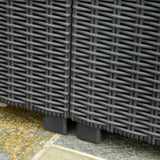 easycomfort easycomfort set mobili da giardino rattan pe divano 3 posti e poggiapieditavolino ean 8055776913865