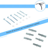 easycomfort easycomfort staffa di supporto per sacco da boxe con barra per trazioni 93x47x51cm nero