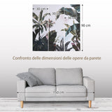 easycomfort easycomfort stampa su tela in legno di pino 3 pezzi 90x30cm per casa e ufficio multicolore