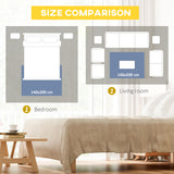 easycomfort easycomfort tappeto moderno pelo corto in poliestere per interni 200x140cm grigio