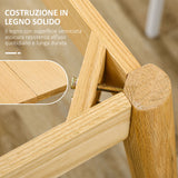 easycomfort easycomfort tavolo pieghevole in legno di quercia espandibile per 4 6 persone 80x 65130x76cm