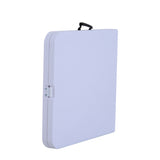 easycomfort easycomfort tavolo richiudibile a valigetta per campeggio e picnic in polietilene bianco 122x61x5974cm ean 8054144130958