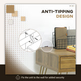 easycomfort easycomfort tavolo scrivania da ingresso stile vintage in truciolato e acciaio con 3 cassetti 120x55x79 cm